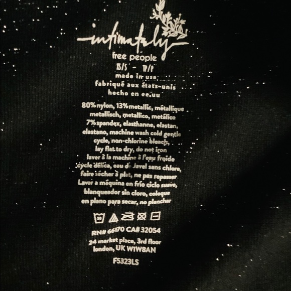 🚫 SOLD| Free People Black Metallic Sparkle Top - Picture 7 of 8